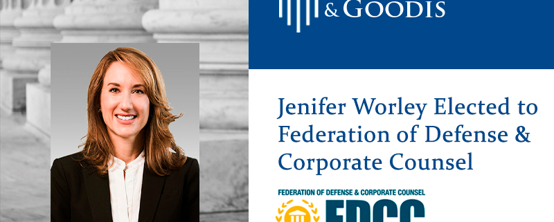 Jenifer Worley Elected to Federation of Defense & Corporate Counsel