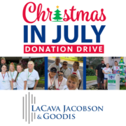 La Cava Jacobson & Goodis Supported St. Joseph’s Christmas in July Donation Drive