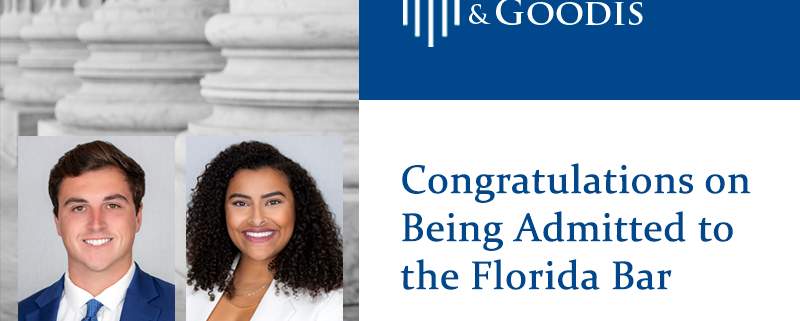 Congratulations on Being Admitted to the Florida Bar