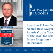 Jonathon P. Lynn Was Named Best Lawyers in America® 2024 “Lawyer of the Year” for Personal Injury Litigation – Defendants
